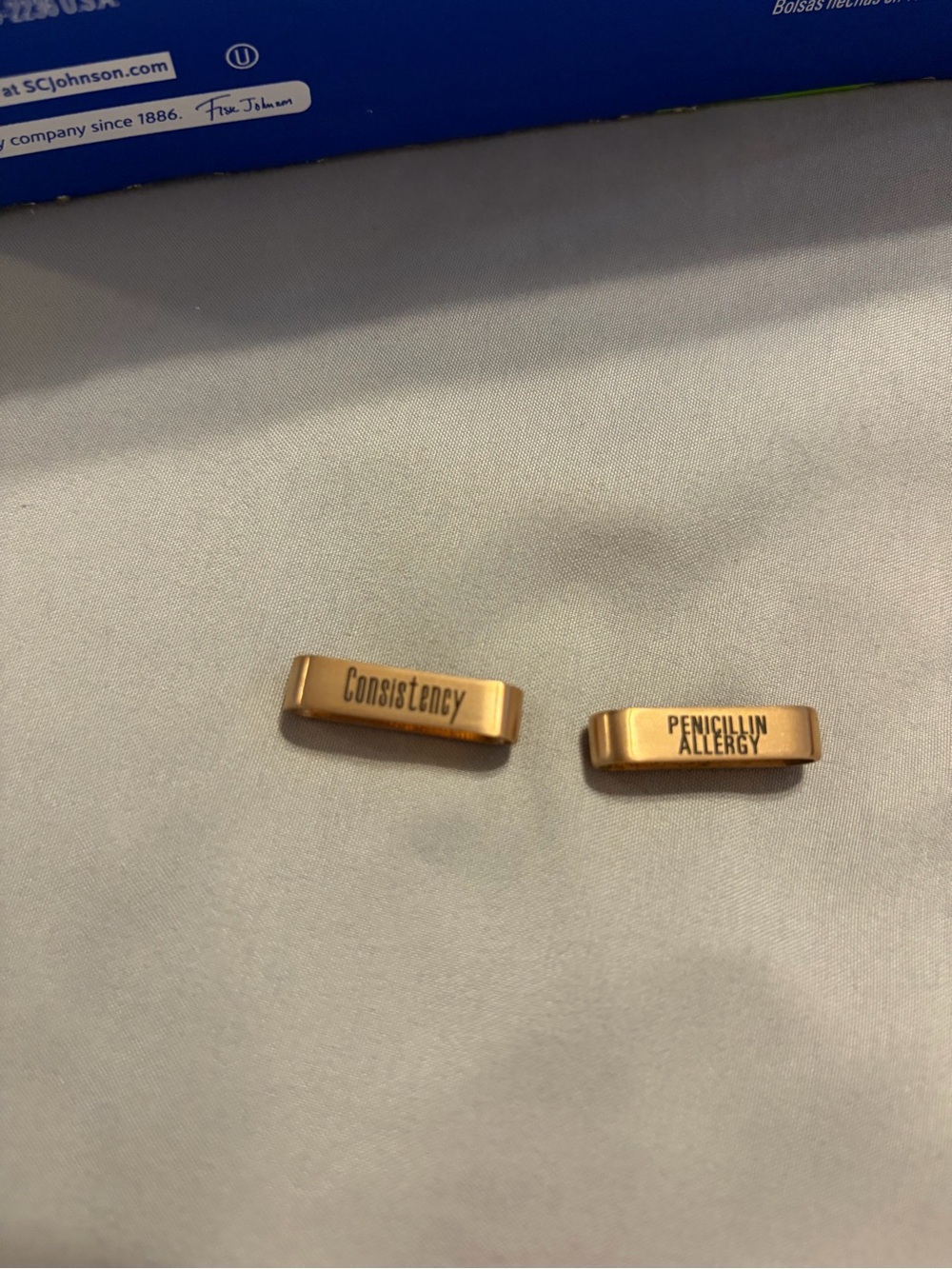 Rose Gold 'Penicillin Allergy' Medical Alert- or Consistency for Apple Watch